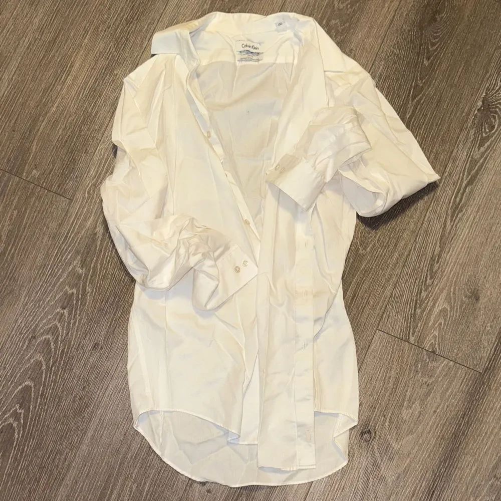 Calvin Klein Ivory Long Sleeve Shirt